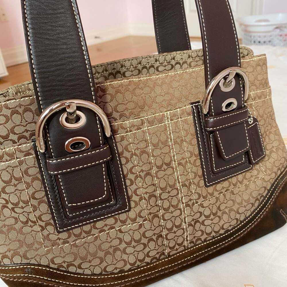 vintage 2000s coach signature soho tote bag - Picture 7 of 7